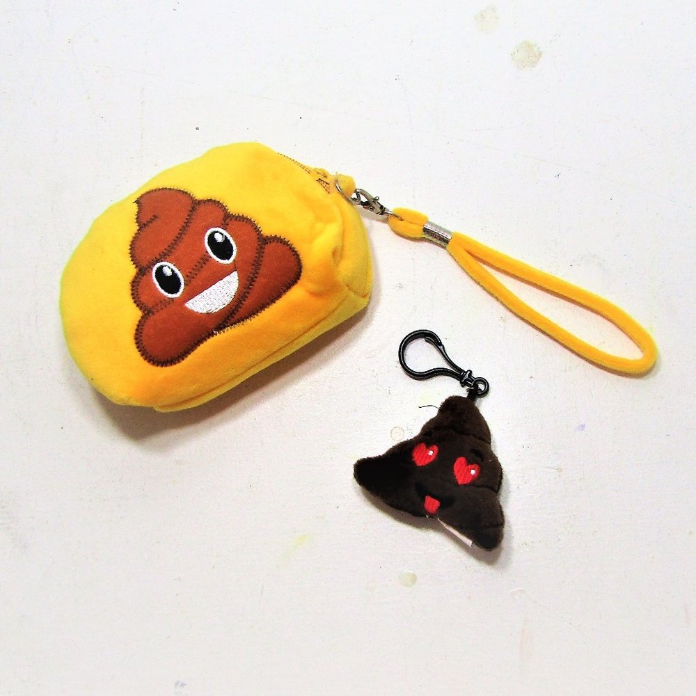 Poop Emoji Change Purses